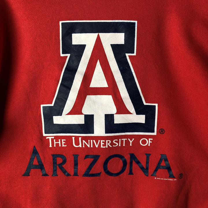 90'S Hanes Activewear College Sweatshirt, Made in USA, Men's Size L (approx.), Vintage cotton red type Vintage Second Hand