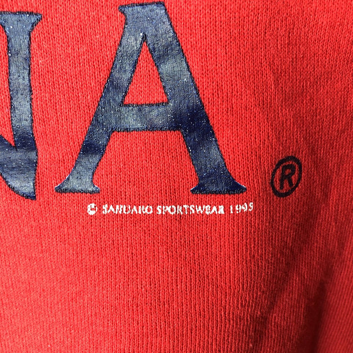 90'S Hanes Activewear College Sweatshirt, Made in USA, Men's Size L (approx.), Vintage cotton red type Vintage Second Hand
