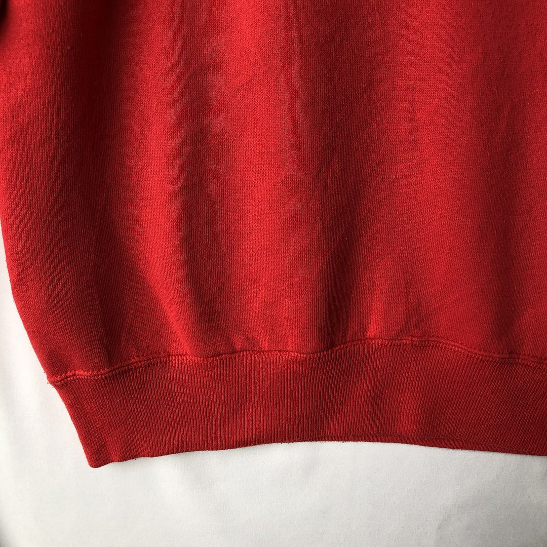 90'S Hanes Activewear College Sweatshirt, Made in USA, Men's Size L (approx.), Vintage cotton red type Vintage Second Hand