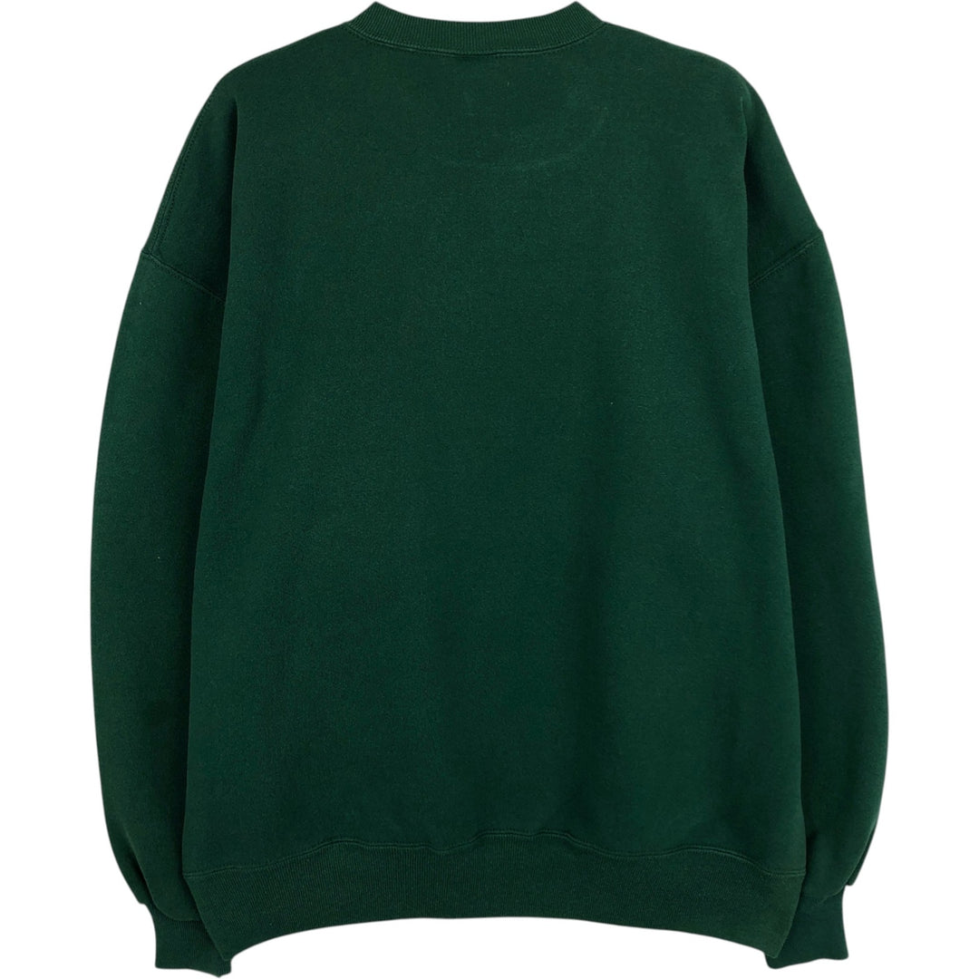 Vintage 90'S Russell ATHLETIC college sweatshirt, made in the USA, size XL, men's cotton Green type dark green Vintage Second Hand