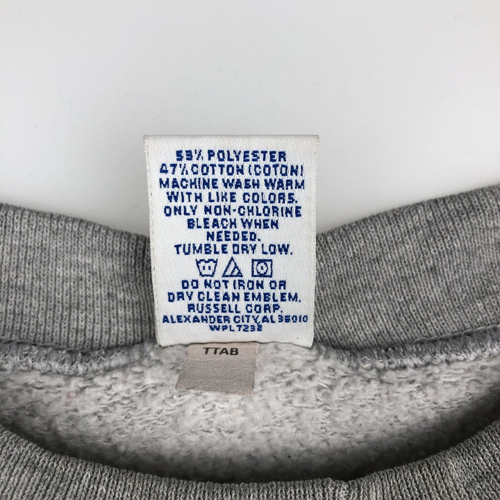 90'S Russell Athletic College Sweatshirt, Men's Size M (approx.), Vintage polyester gray type Vintage Second Hand