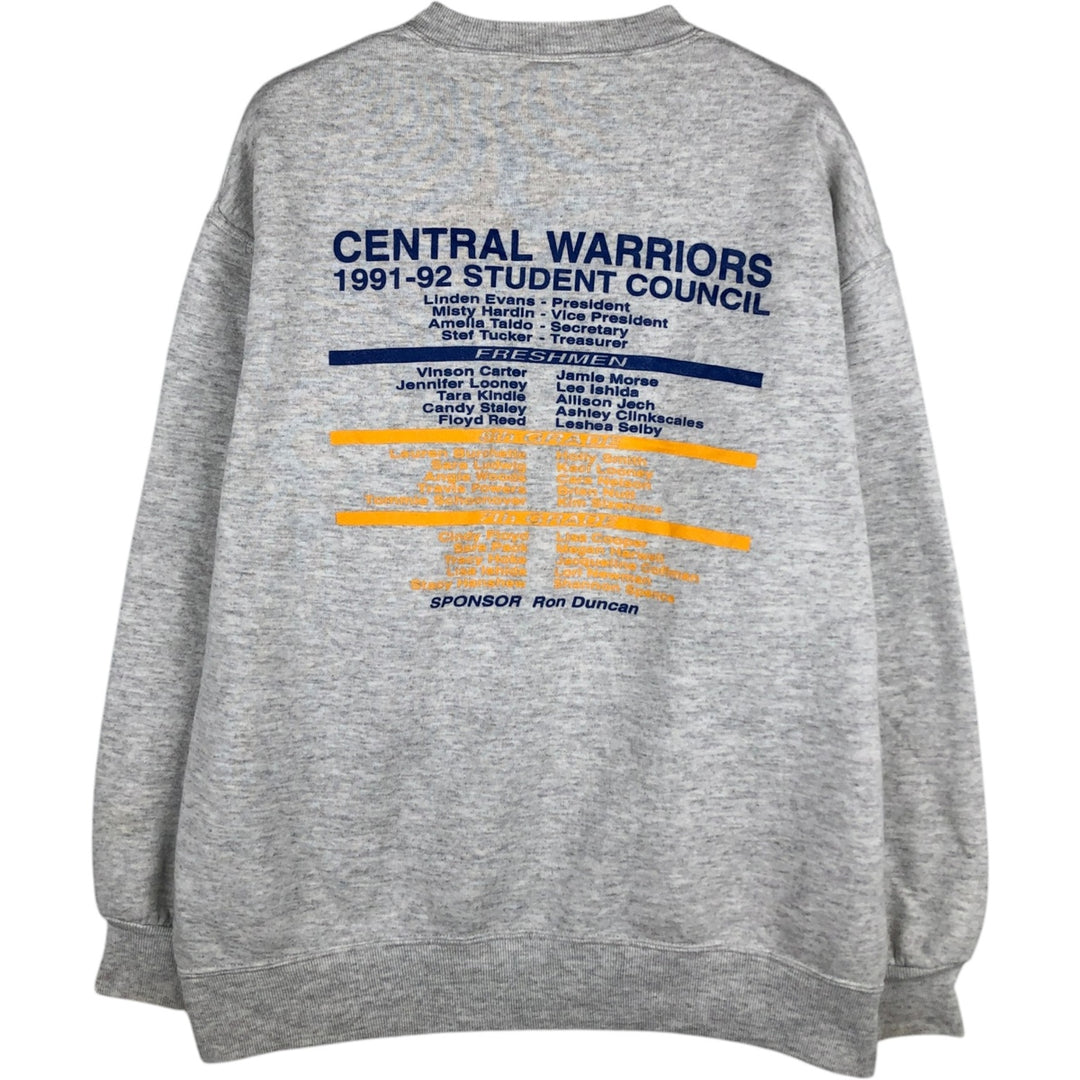 90'S Russell College Sweatshirt, Made in USA, Men's XL, Vintage cotton gray type Vintage Second Hand