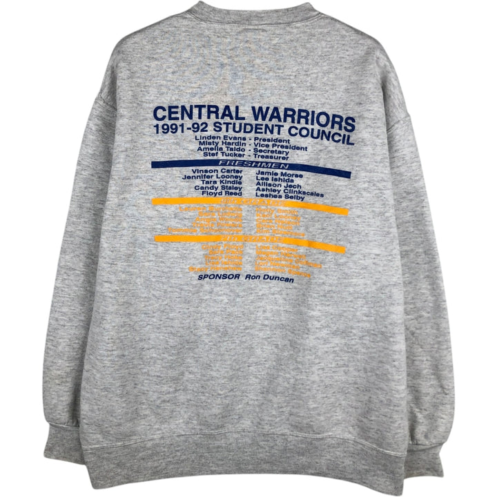 90'S Russell College Sweatshirt, Made in USA, Men's XL, Vintage cotton gray type Vintage Second Hand