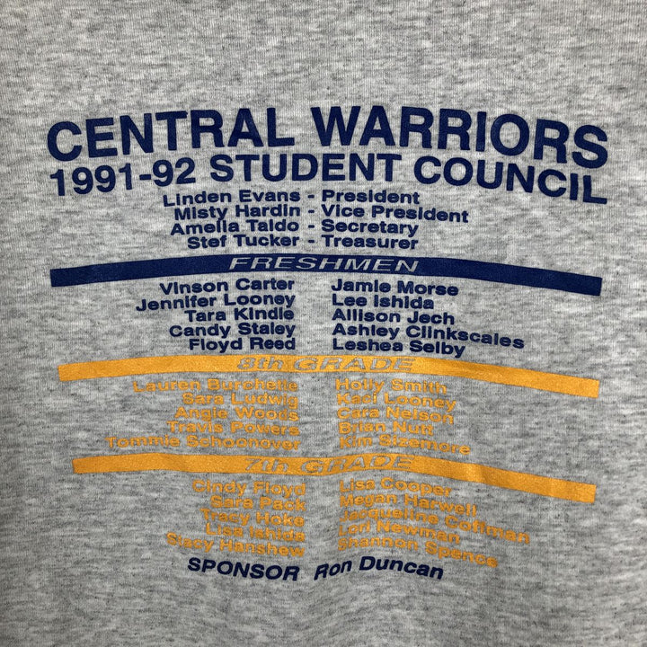 90'S Russell College Sweatshirt, Made in USA, Men's XL, Vintage cotton gray type Vintage Second Hand