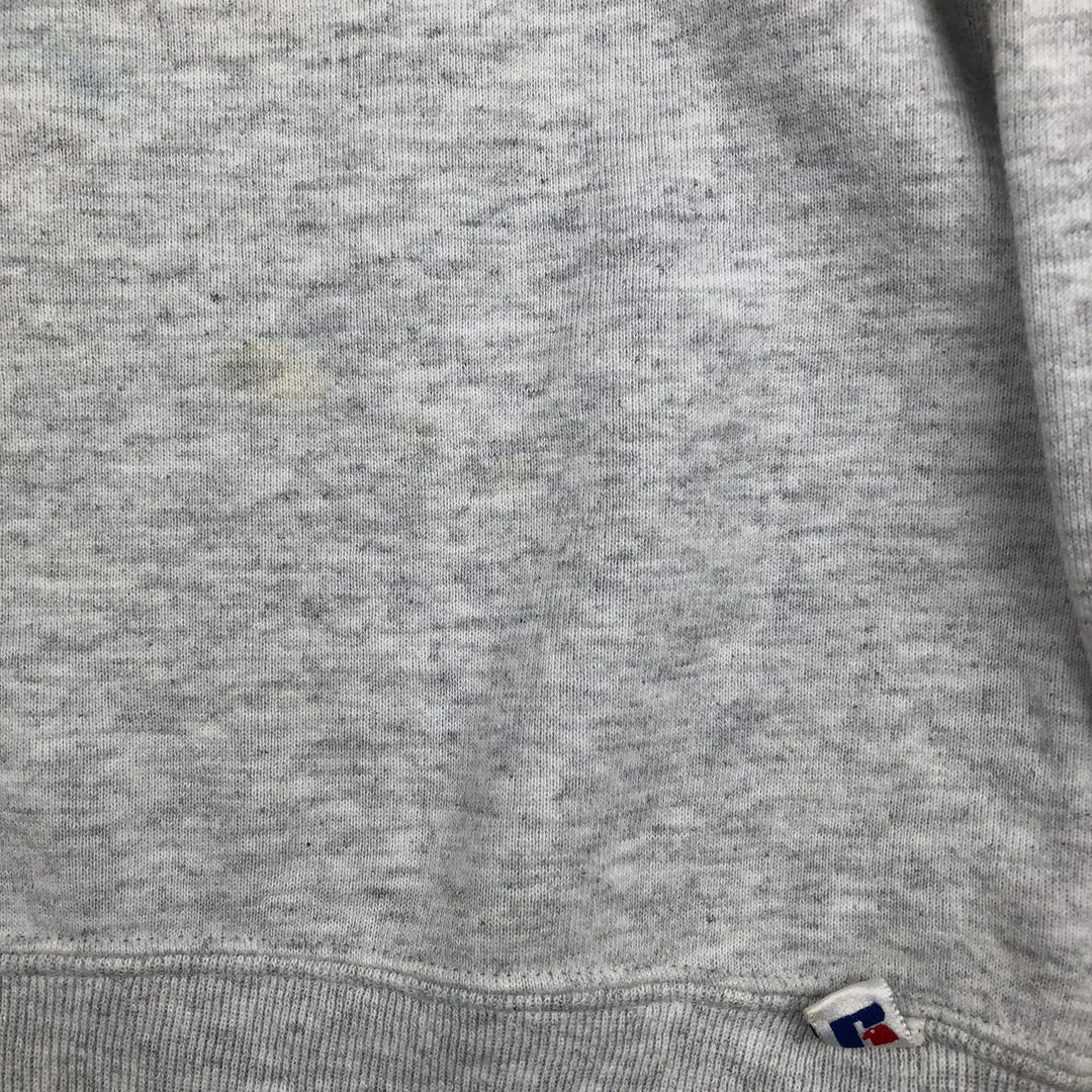 90'S Russell College Sweatshirt, Made in USA, Men's XL, Vintage cotton gray type Vintage Second Hand