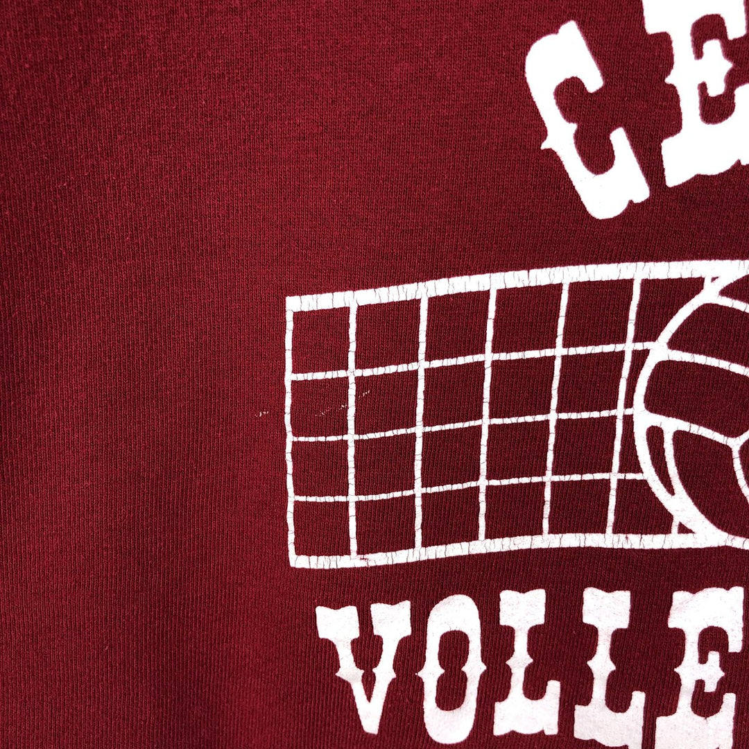 Vintage 90'S Russell ATHLETIC college sweatshirt, made in the USA, size L, men's polyester red type Vintage Second Hand