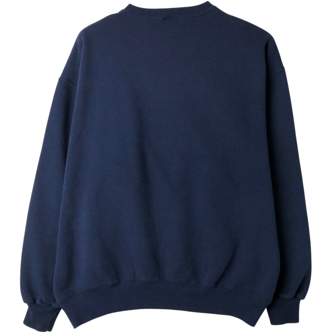 90'S Russell College Sweatshirt, Made in USA, Men's XL, Vintage cotton navy blue type Vintage Second Hand