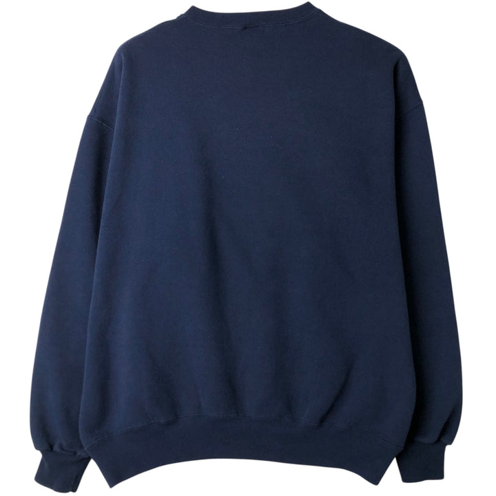 90'S Russell College Sweatshirt, Made in USA, Men's XL, Vintage cotton navy blue type Vintage Second Hand