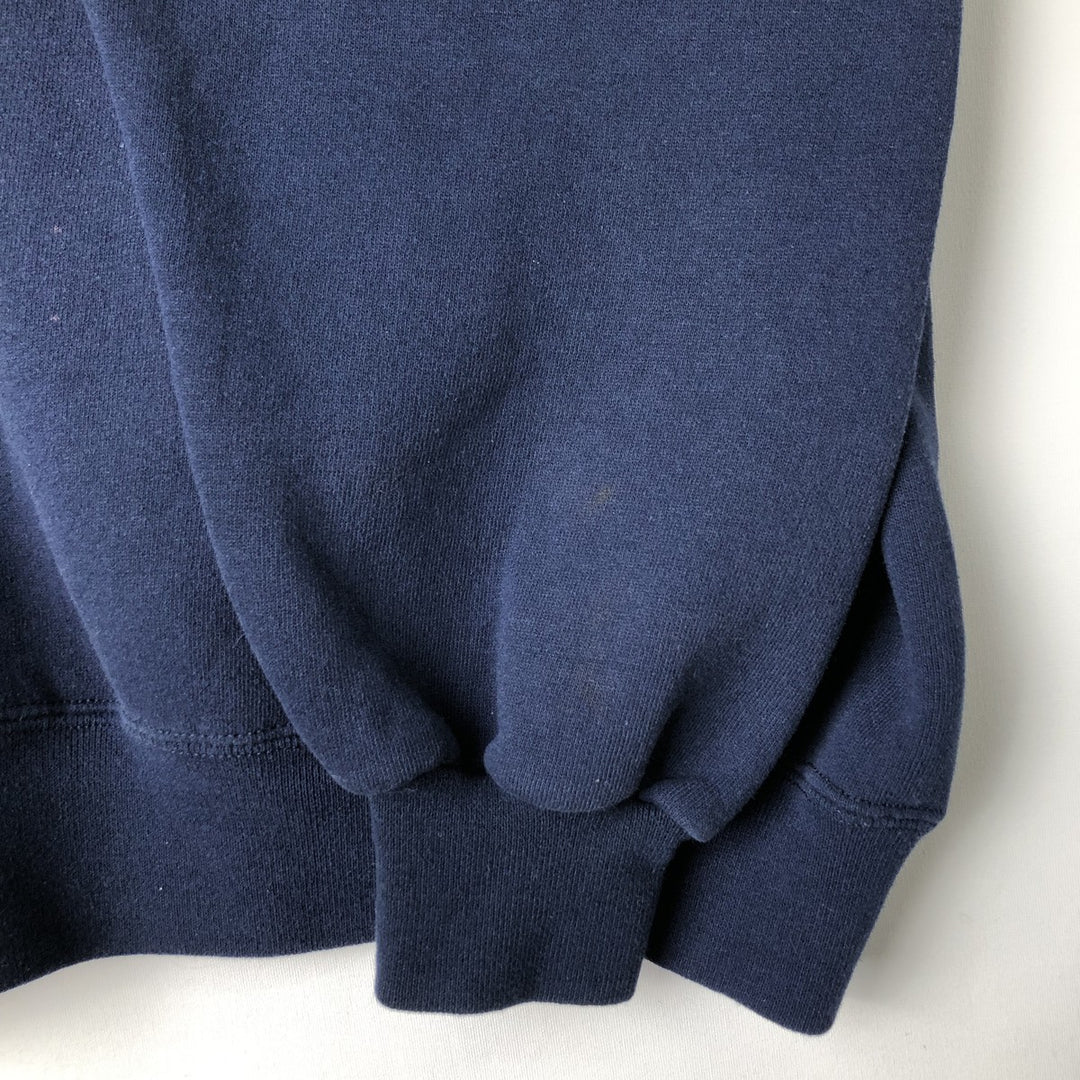 90'S Russell College Sweatshirt, Made in USA, Men's XL, Vintage cotton navy blue type Vintage Second Hand