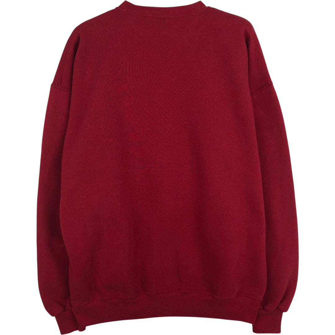 90'S Russell College Sweatshirt, Made in USA, Men's XL, Vintage cotton red type Vintage Second Hand