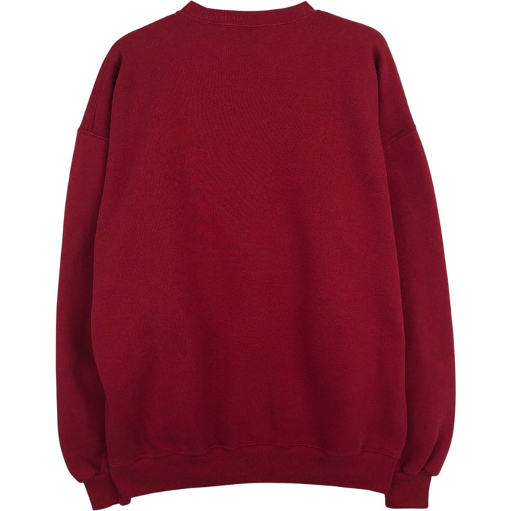 90'S Russell College Sweatshirt, Made in USA, Men's XL, Vintage cotton red type Vintage Second Hand