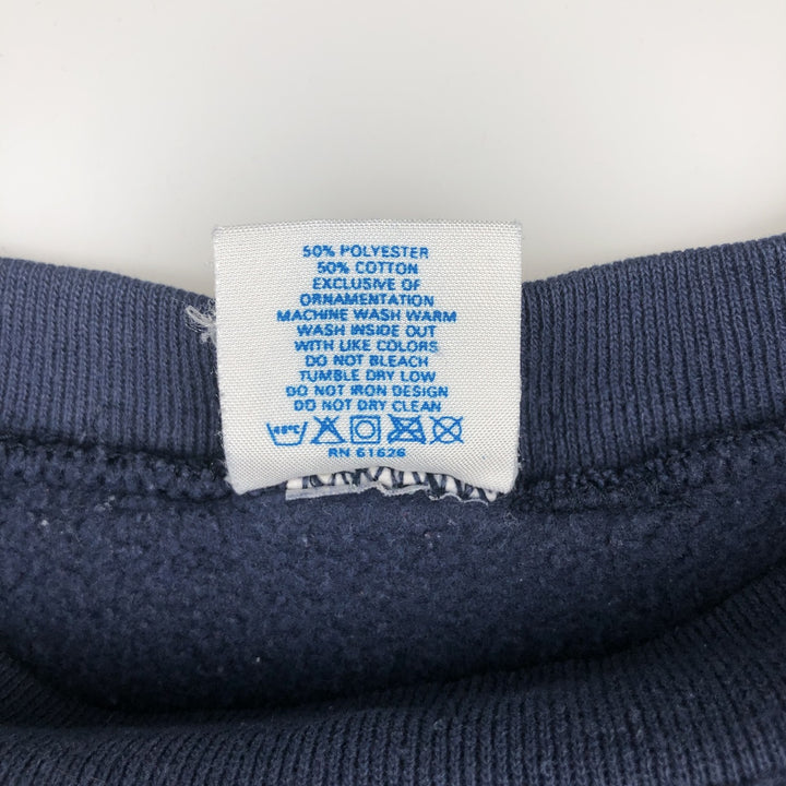 Velva Sheen College Sweatshirt, Made in USA, Men's Size M (approx.), Vintage. polyester navy blue type Vintage Second Hand