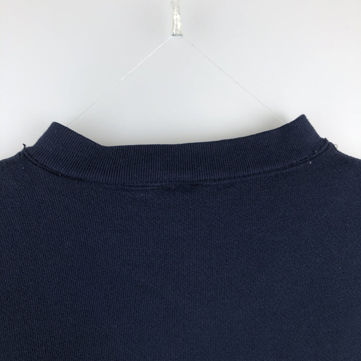 Velva Sheen College Sweatshirt, Made in USA, Men's Size M (approx.), Vintage. polyester navy blue type Vintage Second Hand