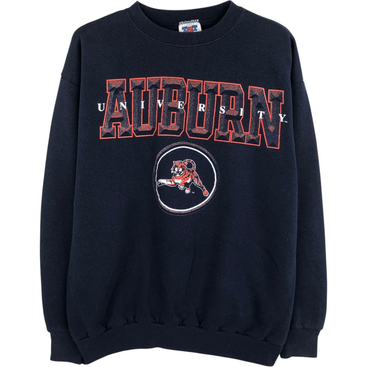 90'S TNT by TRAU&LOEVNER College Character Sweatshirt, Made in USA, Men's Size L (Equivalent), Vintage cotton navy blue type Vintage Second Hand