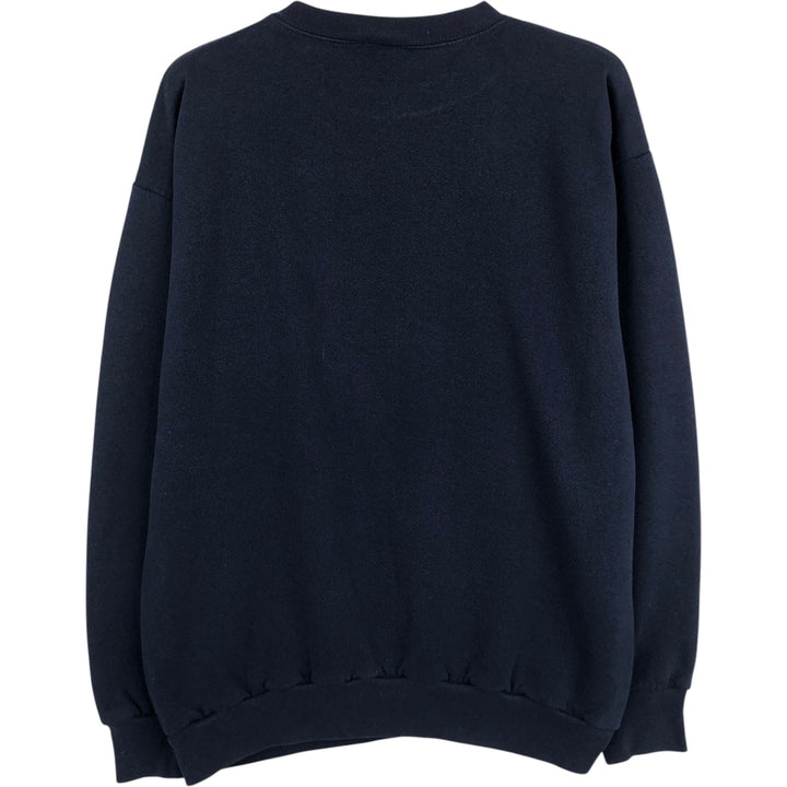 90'S TNT by TRAU&LOEVNER College Character Sweatshirt, Made in USA, Men's Size L (Equivalent), Vintage cotton navy blue type Vintage Second Hand