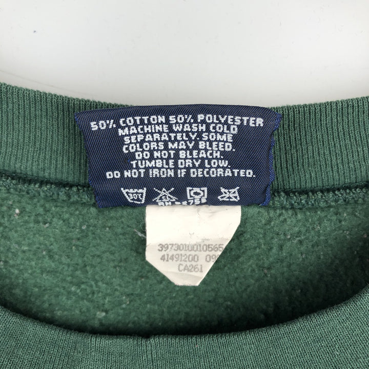 90'S Jansport College Sweatshirt, Made in USA, Men's M, Vintage cotton Green type dark green Vintage Second Hand