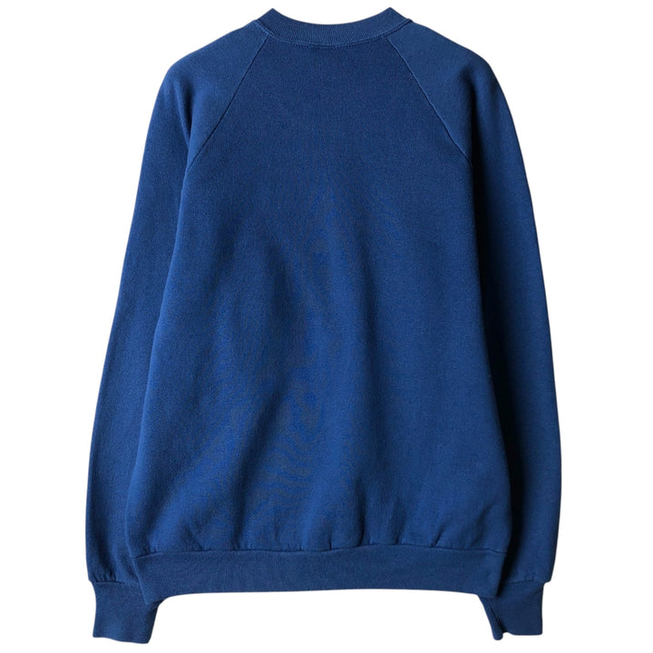 80s-90'S Jerzees College Sweatshirt, Made in USA, Men's Size L, Vintage cotton blue type Vintage Second Hand