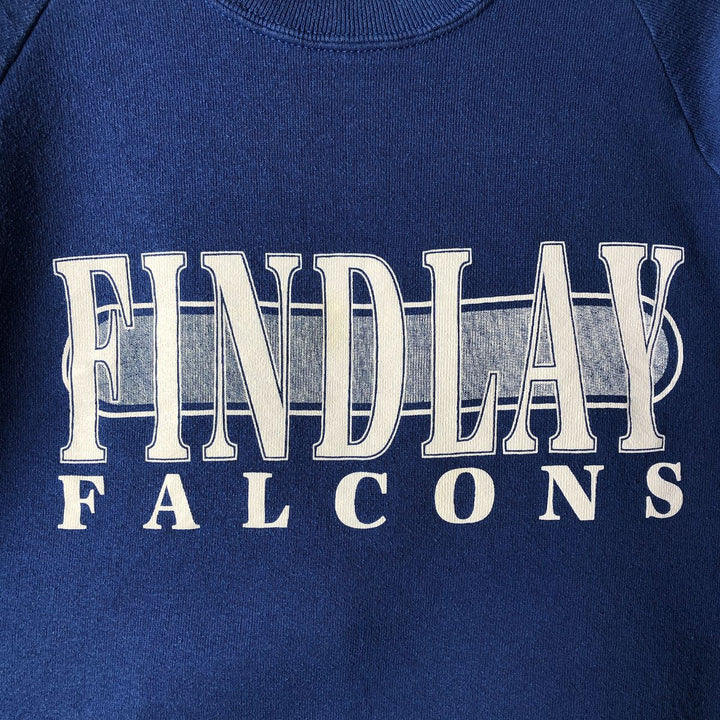 80s-90'S Jerzees College Sweatshirt, Made in USA, Men's Size L, Vintage cotton blue type Vintage Second Hand