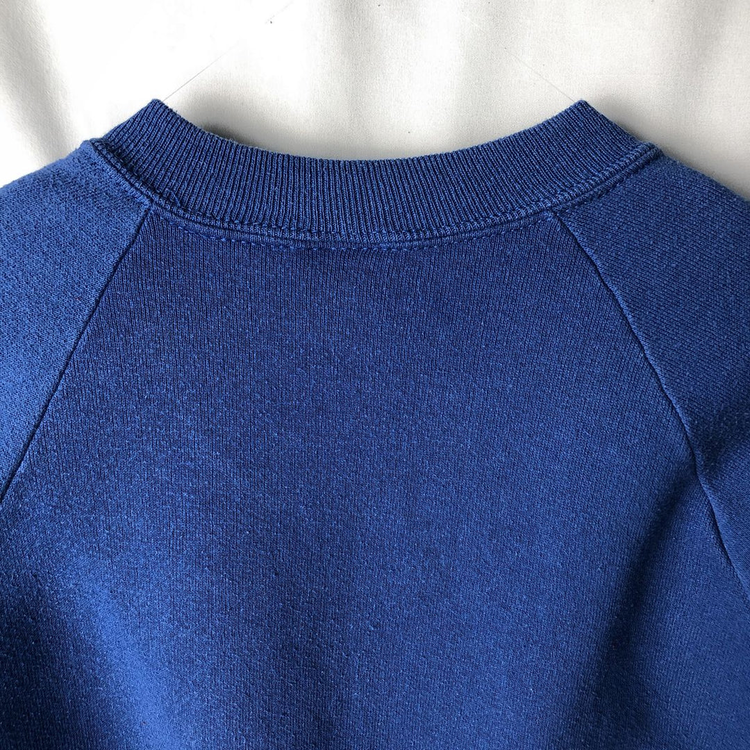 80s-90'S Jerzees College Sweatshirt, Made in USA, Men's Size L, Vintage cotton blue type Vintage Second Hand