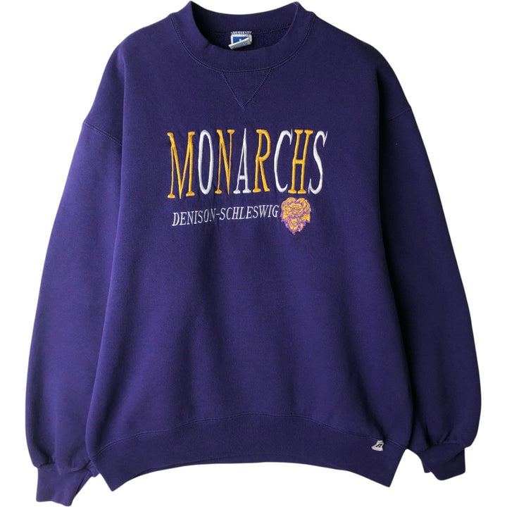 Vintage Russell ATHLETIC college sweatshirt, made in the USA, size L, men's size L cotton purple type Vintage Second Hand