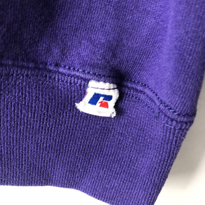 Vintage Russell ATHLETIC college sweatshirt, made in the USA, size L, men's size L cotton purple type Vintage Second Hand