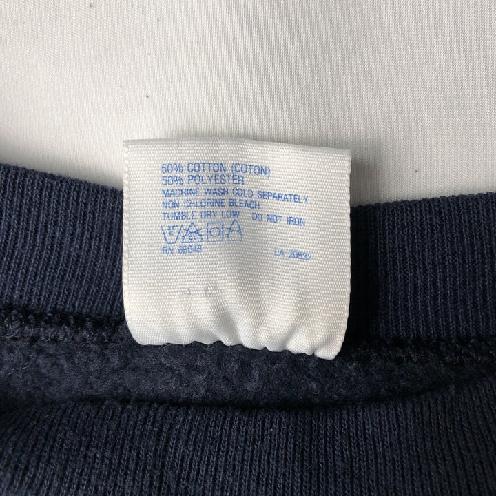 80s-90'S Tultex Yale University Triple Print College Sweatshirt, Made in USA, Men's Size L (Equivalent), Vintage cotton navy blue type Vintage Second Hand