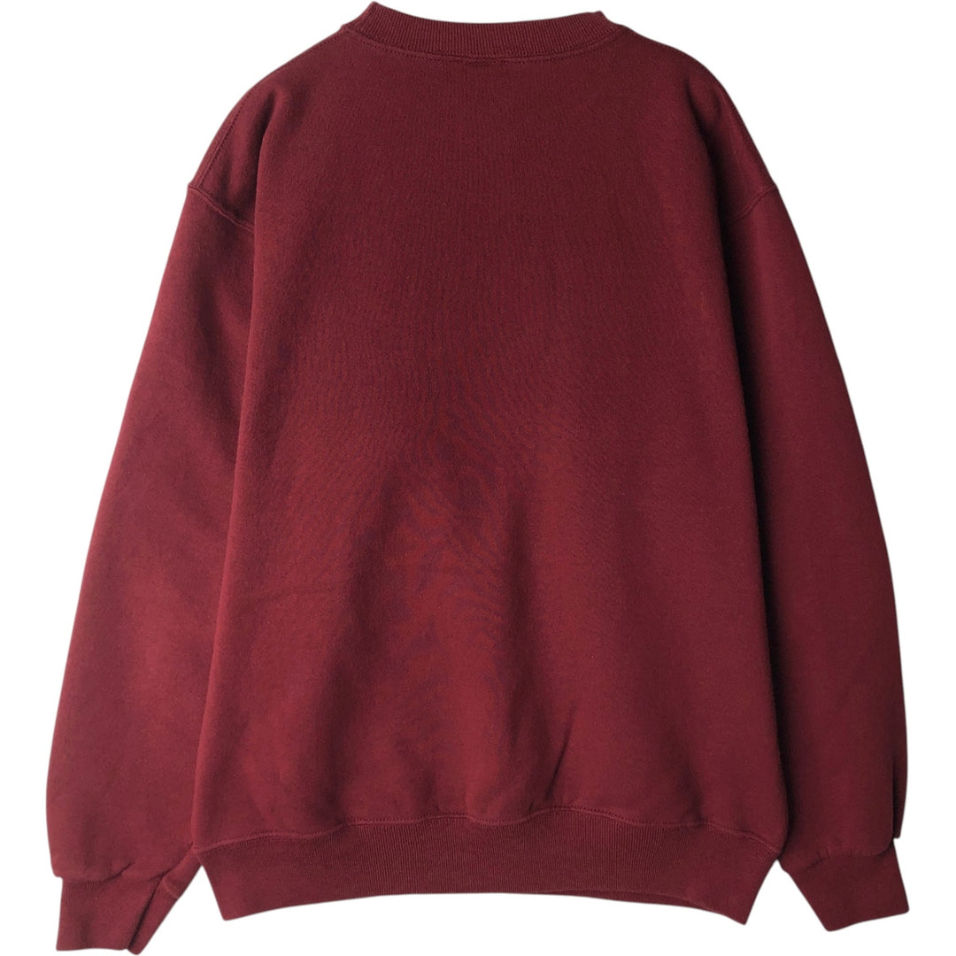 90'S Sophie College Sweatshirt, Made in USA, Men's Size M (approx.), Long Sleeve, Vintage polyester wine-red Vintage Second Hand
