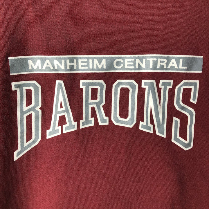 90'S Sophie College Sweatshirt, Made in USA, Men's Size M (approx.), Long Sleeve, Vintage polyester wine-red Vintage Second Hand