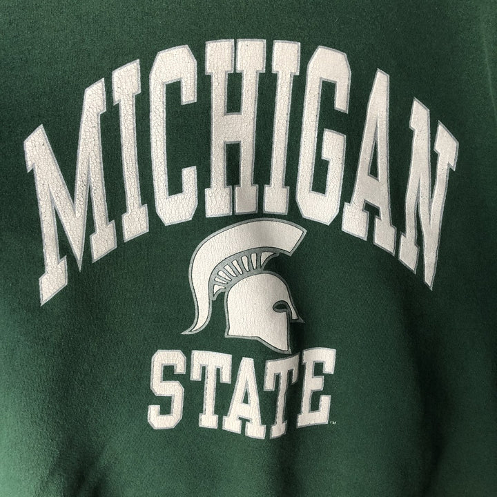 Russell Athletic University of Michigan College Sweatshirt, Made in USA, Men's Size XL (equivalent), Vintage. cotton Green type dark green Vintage Second Hand