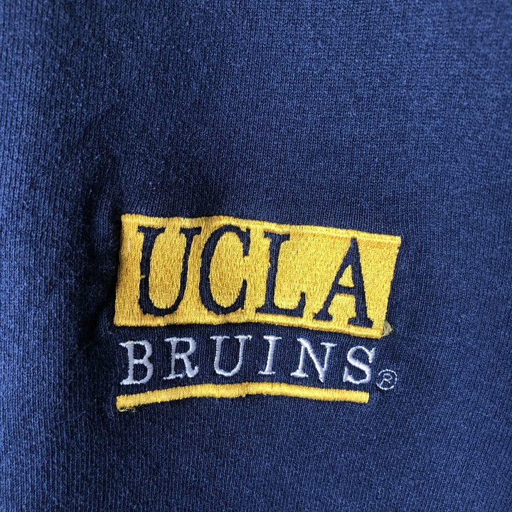90'S Russell University of California, Los Angeles Athletic College Sweatshirt, Made in USA, Men's Size XL (approx.) cotton navy blue type Vintage Second Hand