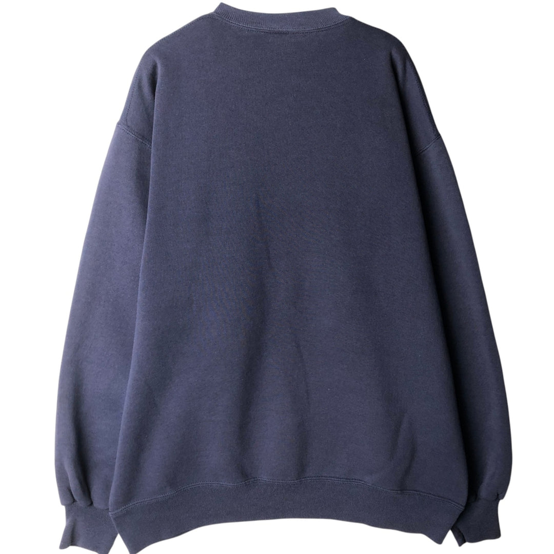 Jerzees MICHIGAN University of Michigan College Sweatshirt, Made in USA, Men's XL equivalent, Vintage. cotton navy blue type Vintage Second Hand