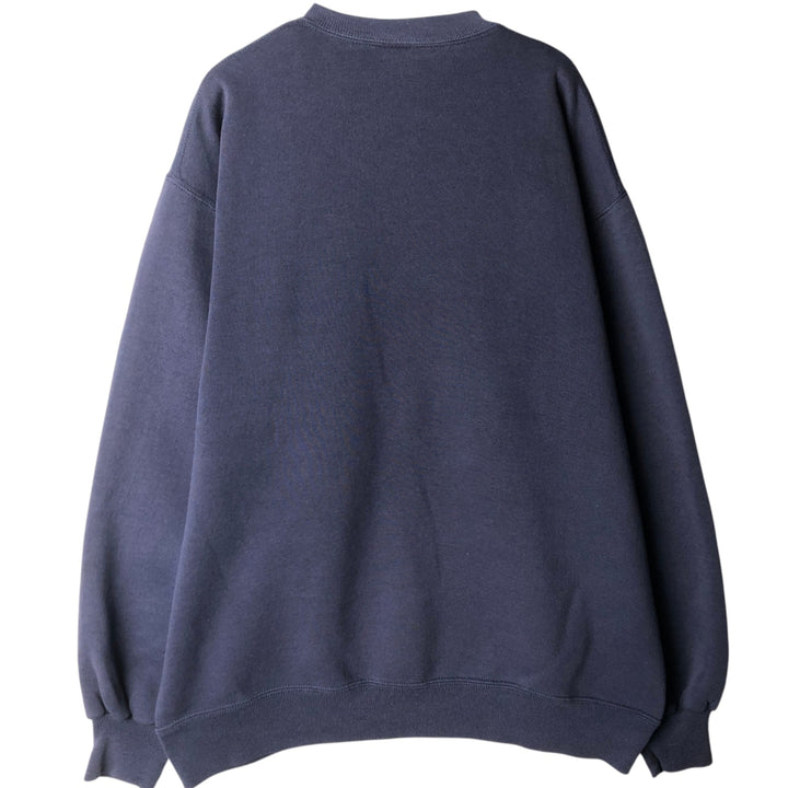 Jerzees MICHIGAN University of Michigan College Sweatshirt, Made in USA, Men's XL equivalent, Vintage. cotton navy blue type Vintage Second Hand