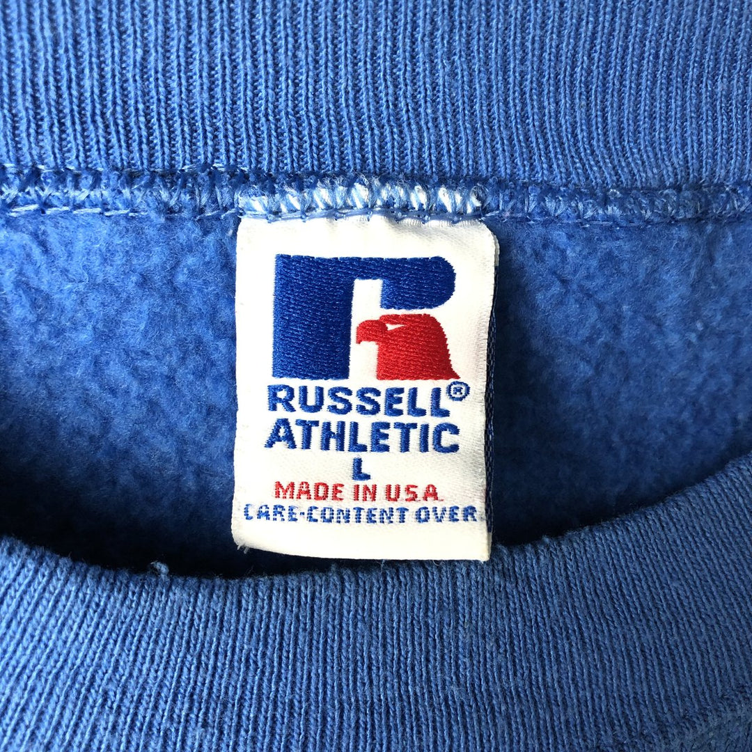 80s-90'S Russell University of California, Los Angeles College Sweatshirt, Made in USA, Men's Size L (approx.) cotton blue type Vintage Second Hand