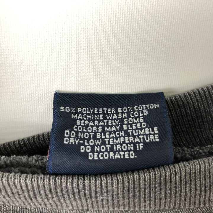 Vintage 90'S Jansport college sweatshirt, made in the USA, size L, men's cotton Charcoal Vintage Second Hand