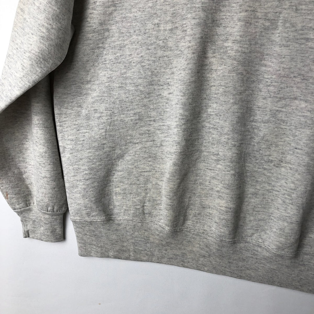 90'S Russell College Sweatshirt, Made in USA, Men's XL, Vintage cotton pale white type Vintage Second Hand