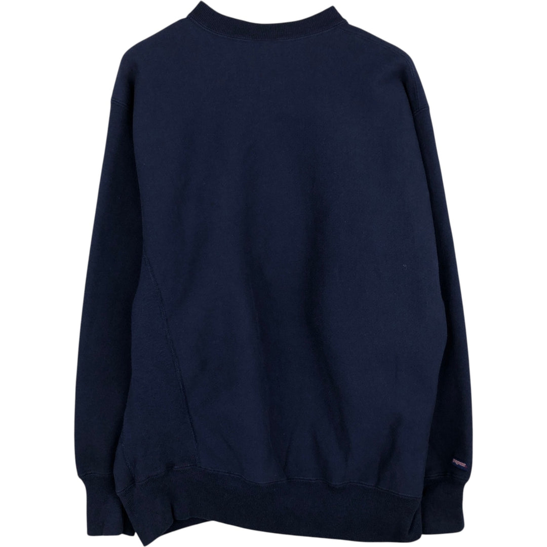 90'S Jansport College Sweatshirt, Made in USA, Men's XL, Vintage cotton navy blue type Vintage Second Hand