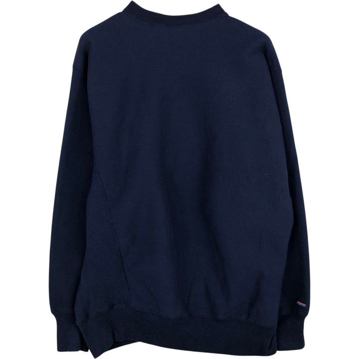 90'S Jansport College Sweatshirt, Made in USA, Men's XL, Vintage cotton navy blue type Vintage Second Hand
