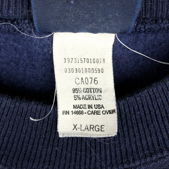 90'S Jansport College Sweatshirt, Made in USA, Men's XL, Vintage cotton navy blue type Vintage Second Hand