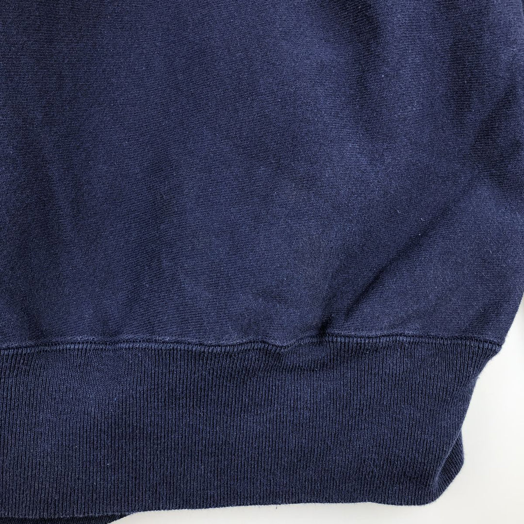 90'S Jansport College Sweatshirt, Made in USA, Men's XL, Vintage cotton navy blue type Vintage Second Hand