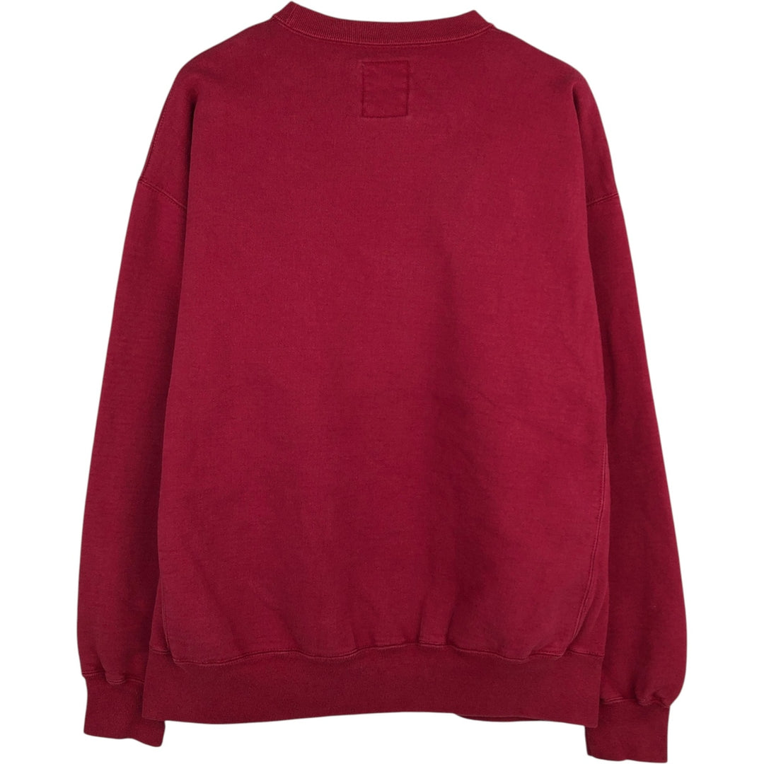 90'S Russell PRO COTTON College Sweatshirt, Made in USA, Men's XL, Vintage cotton red type Vintage Second Hand