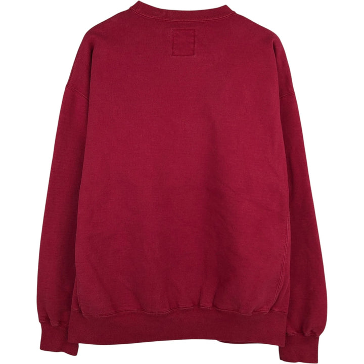 90'S Russell PRO COTTON College Sweatshirt, Made in USA, Men's XL, Vintage cotton red type Vintage Second Hand
