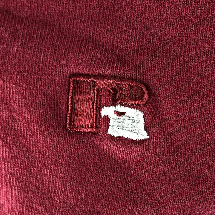 90'S Russell PRO COTTON College Sweatshirt, Made in USA, Men's XL, Vintage cotton red type Vintage Second Hand