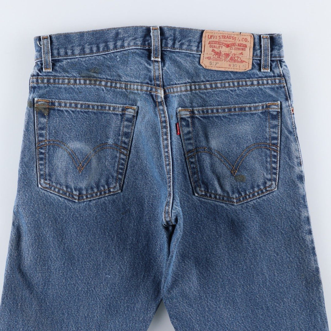 Levi's 517 BOOT CUT Bootcut denim pants for men, equivalent to w30 cotton blue type Vintage Second Hand