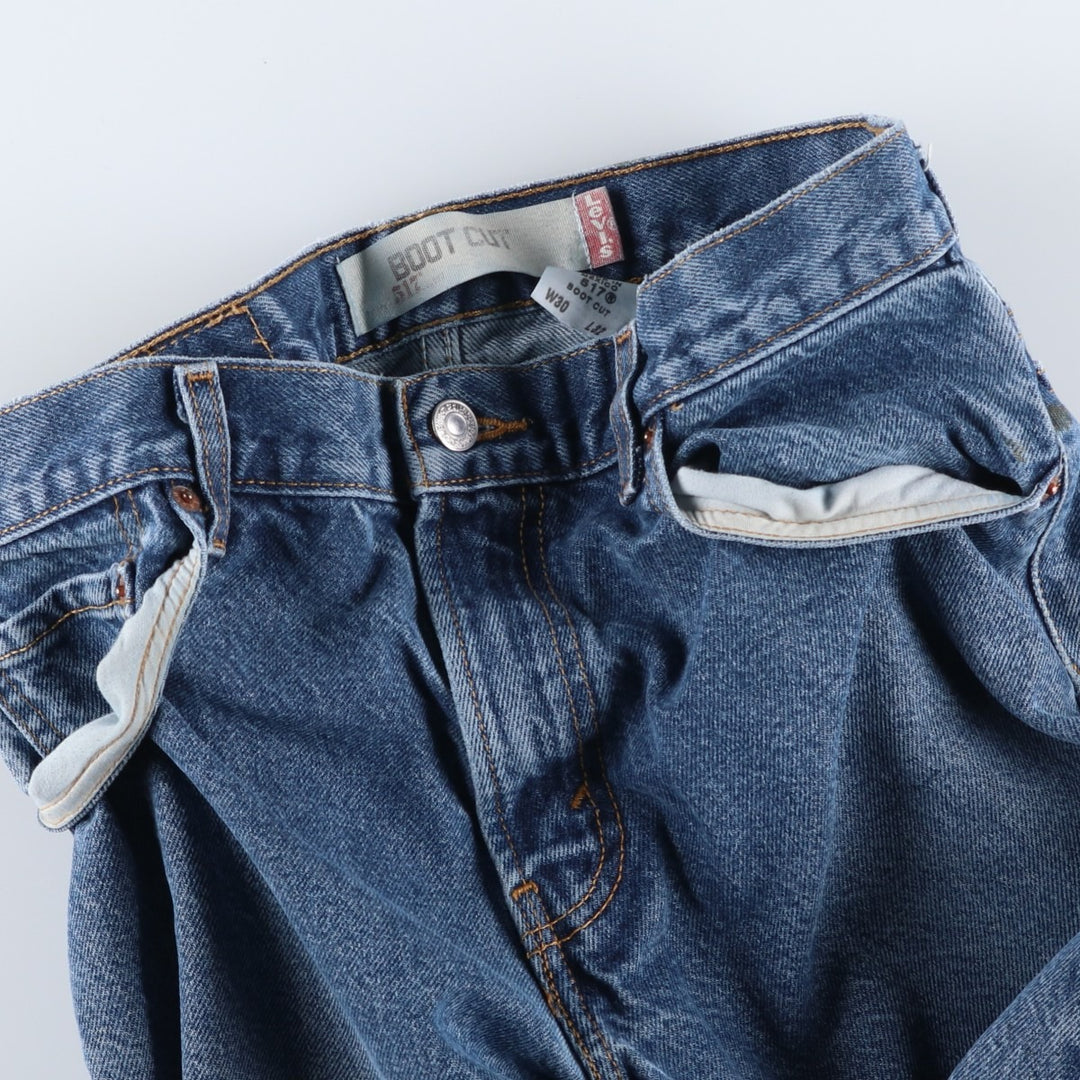 Levi's 517 BOOT CUT Bootcut denim pants for men, equivalent to w30 cotton blue type Vintage Second Hand