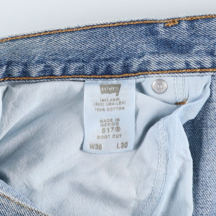Levi's 517 Boot Cut Denim Pants, Men's, Size 36 cotton blue type Vintage Second Hand