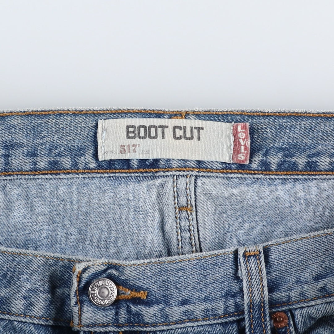Levi's 517 Boot Cut Denim Pants, Men's, Size 36 cotton blue type Vintage Second Hand