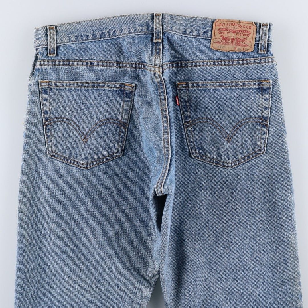 Levi's 517 Boot Cut Denim Pants, Men's, Size 36 cotton blue type Vintage Second Hand