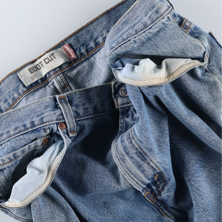 Levi's 517 Boot Cut Denim Pants, Men's, Size 36 cotton blue type Vintage Second Hand