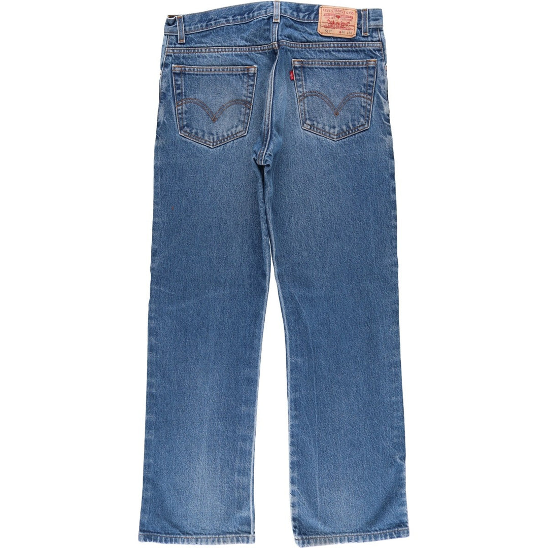 Levi's 517 Boot Cut Denim Pants, Men's, Size 36 cotton blue type Vintage Second Hand