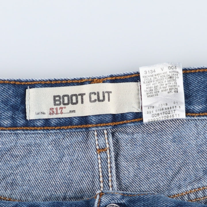 Levi's 517 Boot Cut Denim Pants, Men's, Size 36 cotton blue type Vintage Second Hand